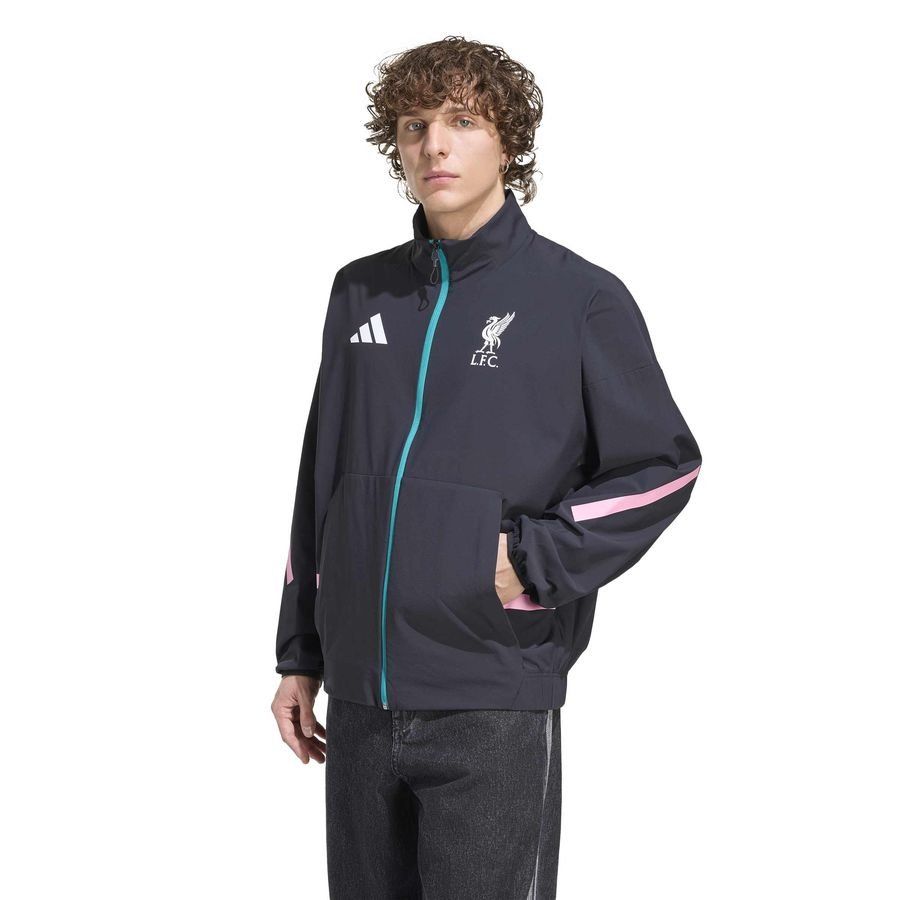 Liverpool Jacket Anthem - Black - Men's-SoccerKits Hub | Buy Soccer Jerseys Online